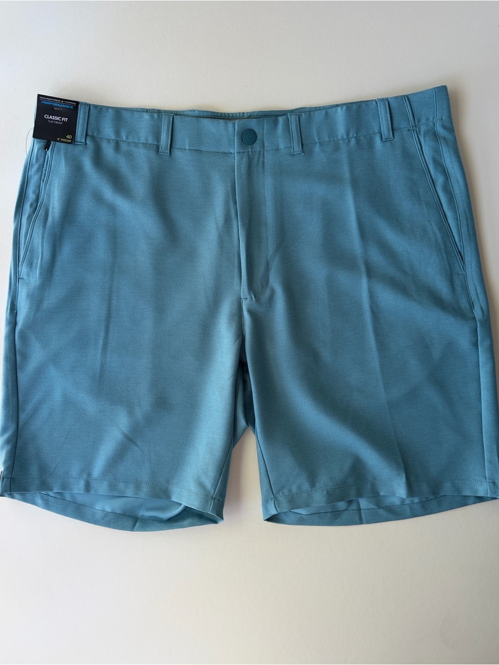 Roundtree & Yorke Men’s Performance 8” Classic Fit Shorts Size 40